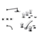 Griferia Baño Completa Fv Gredos Ducha c/tr Lavatorio Bidet