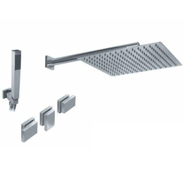 Griferia ducha 2 vias c/transf y duch Hidromet Block Plane