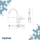 Griferia de cocina Hydros Link Monoc pico bar cr 145411