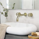 GRIFERIA LAVATORIO PARED RING HIDROMET GOLD 11590GOLD