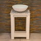 Bacha Misiones round glass blanco puro B1002
