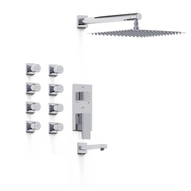 Griferia ducha 3 vias escocesa Hidromet Intrepid cromo 9740CRCR