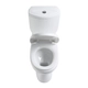 Inodoro largo con asiento y deposito doble descarga Piazza Garda B0400