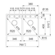 Bacha doble Franke Maris MRG 620-35-35-TL 0661-674