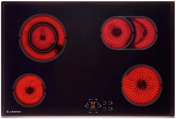 Anafe vitroceramico Ariston 4horn HL y zona oval 704BA