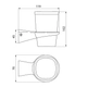 Porta cepillo FV epuyen negro 0169/L2-NG