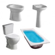 Juego baño Andina Ferrum + bañera de chapa 1.50mts