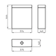 Depósito Ferrum fontana 4.5lts de apoyar dual FON-DP-001-BL