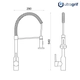 Grifería de cocina Ultragrif gourmet monocomando UGQ204C02