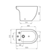 Bidet Ferrum fontana 3 ag blanco FON-BI-301-BL