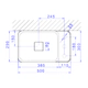 Bacha Deca Slim rectangular 500x300x135 Salvia 3ag L.43050.MD.49
