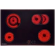 Anafe vitroceramico Ariston 4horn HL y zona oval 704BA