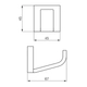 Percha FV chalten cromo 0166/H4-CR