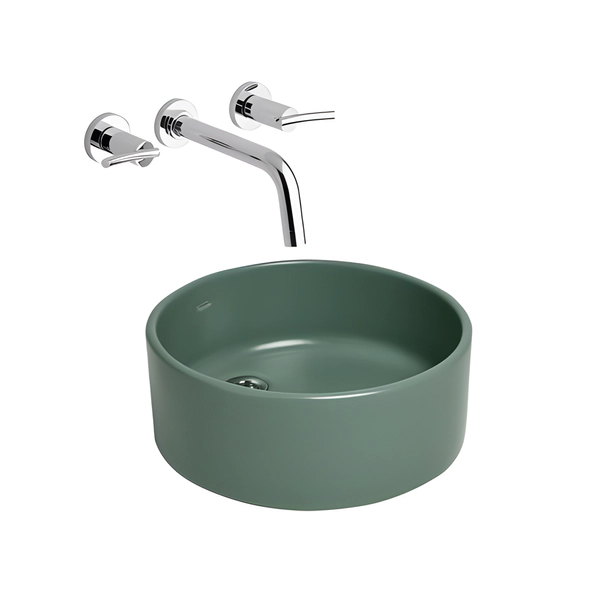 Bacha cilíndrica chica Ferrum Tori verde oliva L244N-VO//TOR-BH-007-VO