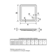 Receptaculo Ferrum 80x80 niza acrilico negro KHI-RC-038-NP