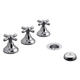 Combo De Griferías Para Baño Fv Newport Plus 0900.03/b2p
