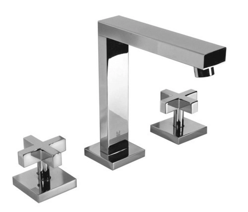 Griferia baño Hidromet Lavatorio Block Cruz Cromo