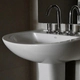 Bacha de lavatorio Ferrum bari 3 Ag blanco BAR-LV-300-BL
