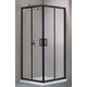 Box de ducha Aquaswim Recto marco negro 80x80x195cm ZGL-6008B 80T