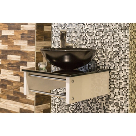 Mueble Misiones Bodot Bianco Bowl Negro MU3452 sin mesada