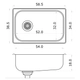 Bacha de cocina Mi Pileta encastrable simple 403 E