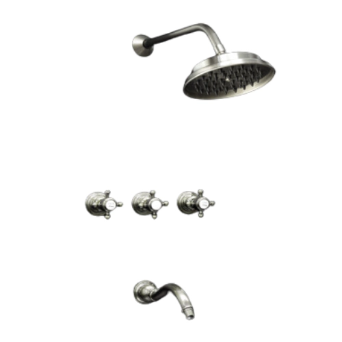 Griferia de ducha Robinet Berna c/transf cobre viejo