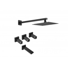 Griferia de ducha c/t Haaz Bellagio black marquina
