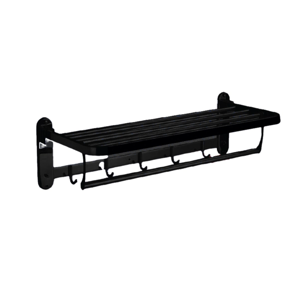 Organizador toallero rebatible 60cm Daccord negro ORG0IMP 71