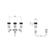 Griferia bidet Peirano Fabric Niquel 70-100NI