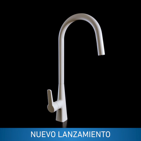 Griferia de cocina monocomando Ultragrif Amber white light tan UGLE203W11