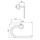Toallero FV triades aro cromo 0162/C3-CR