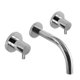 Griferia baño Hidromet Lavatorio De Pared Mini Lever Cromo