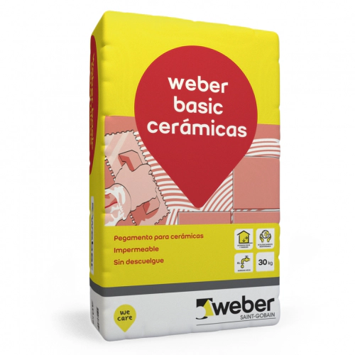 Adhesivo Weber Basic p/ cerámicos x30 kg 92-0020