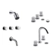 Griferia Baño Completa Fv Radal Bidet Ducha Lavatorio