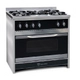Cocina semi industrial TST 90 cm Chiara Frente Negro 453-90