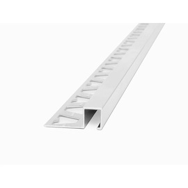 Guardacanto Atrim Quadra Aluminio Perla 12x10mm x 2,5 mts 3432