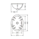 Bacha de lavatorio Ferrum armonica osiris ARM-BH-139-BL