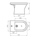 Bidet Ferrum varese 1 ag blanco VSE-BI-101-BL