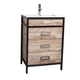 Mueble Campi Iron 60 vintage con mesada 1 ag IR60