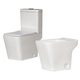 Inodoro largo c/asiento deposito y bidet Aqua Kitchen-West bco COMBO AQUA-BL