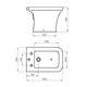 Bidet Ferrum milena 3 Ag blanco MIL-BI-301-BL