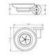 Jabonera FV califronia cromo 0168/17-CR