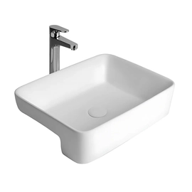Bacha de lavatorio Ferrum dongio semiencastrar fina DON-BH 081-BL