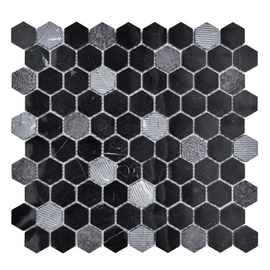 Malla Misiones 30x30  hexamar 2 nero sm0312