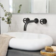 GRIFERIA LAVATORIO PARED RING HIDROMET BLACK 11590NEGR