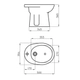 Bidet Ferrum atuel 1 Ag blanco AND-BI-100-BL
