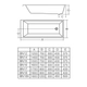Casco de bañera Ferrum 170x80x40 niza acrílico NIZ-BA-007-BL