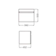 Mueble Ferrum Cadria de colgar 60cm wenge CDR-MB-008-WE