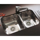 Bacha de cocina doble Johnson R63 c/antirrebalse