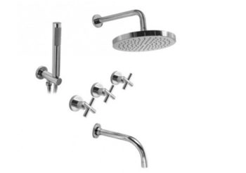 HIDROMET 2V DUCHA C/TR+DUCHADOR SUN CRUZ CC CR4563